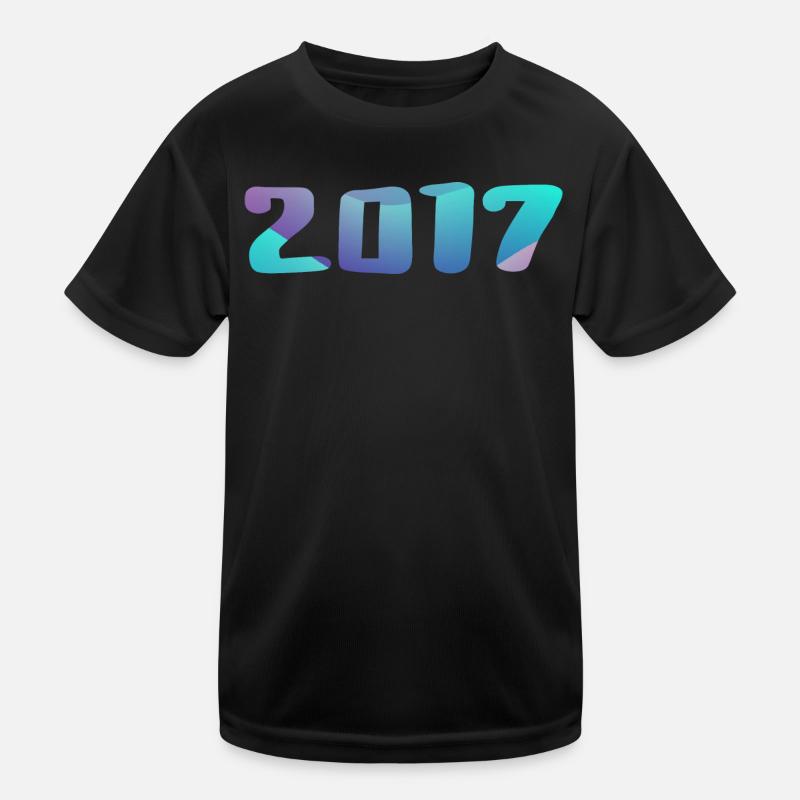 Birthday Gift 2017 Vintage 2017 Retro 2017 Kids Functional T-Shirt