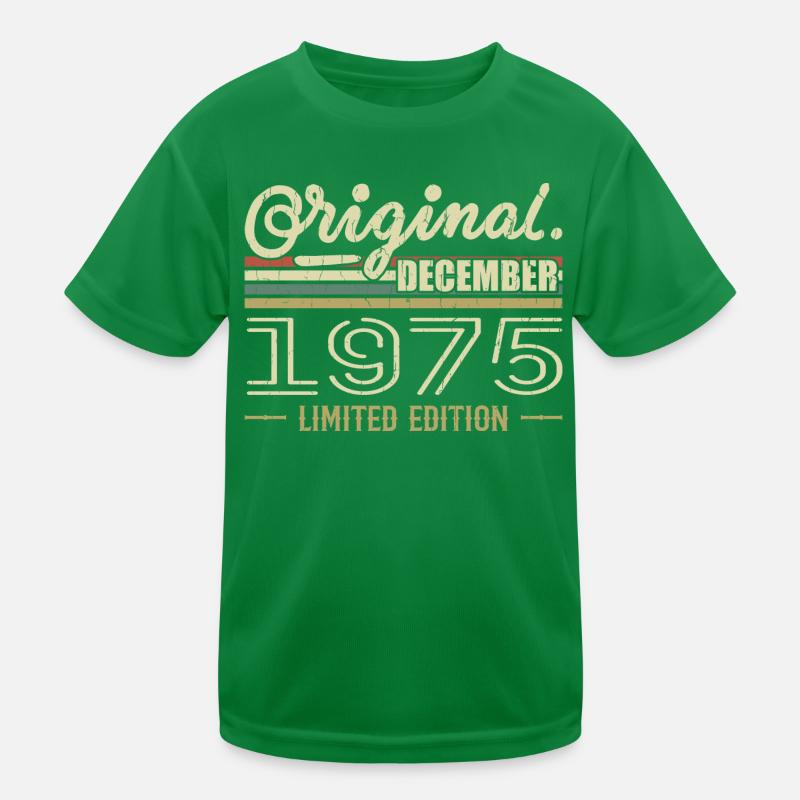 Dezember 1975 Geburtstag Dezember 1975 Dezember Kinder Funktions-T-Shirt