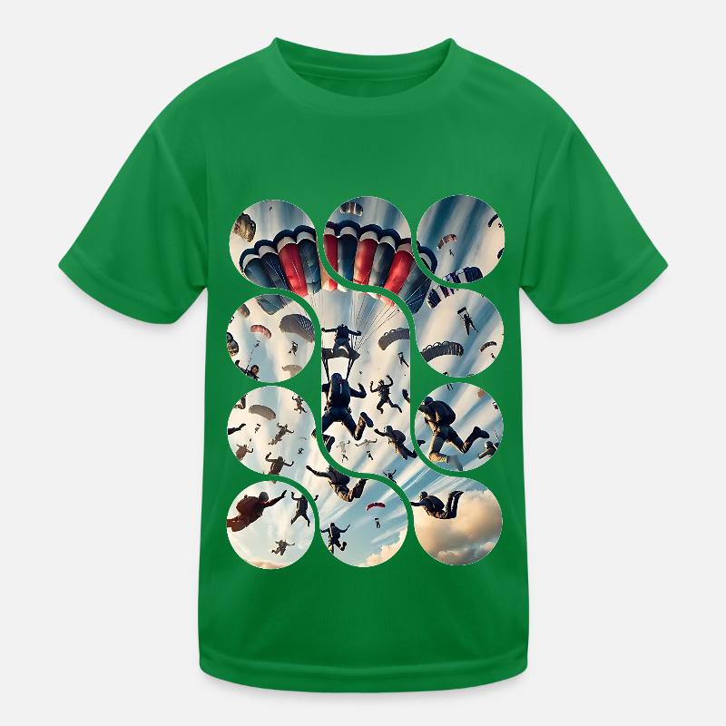 Luftabstieg Kinder Funktions-T-Shirt
