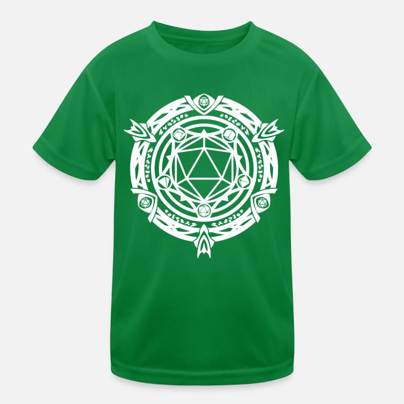 D20 Magic Circle rpg game T-shirt sport Enfant