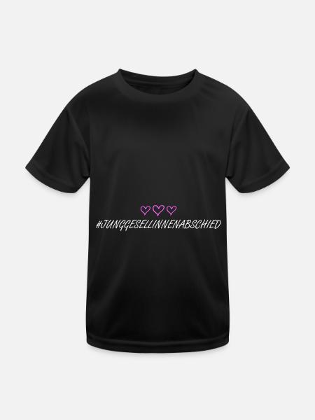 Hen Party Sweetheart - Kids Functional T-Shirt - black - Front