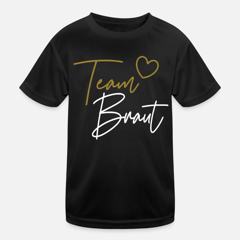 Team Braut Kinder Funktions-T-Shirt