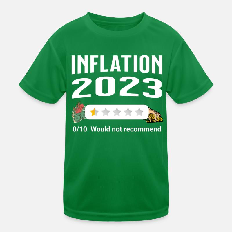 Inflation 2023 - mauvaise note T-shirt sport Enfant