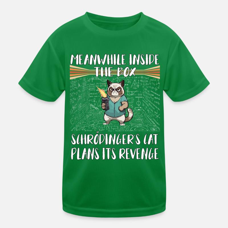 Meanwhile, in box Schroedingers cat plans revenge Kids Functional T-Shirt