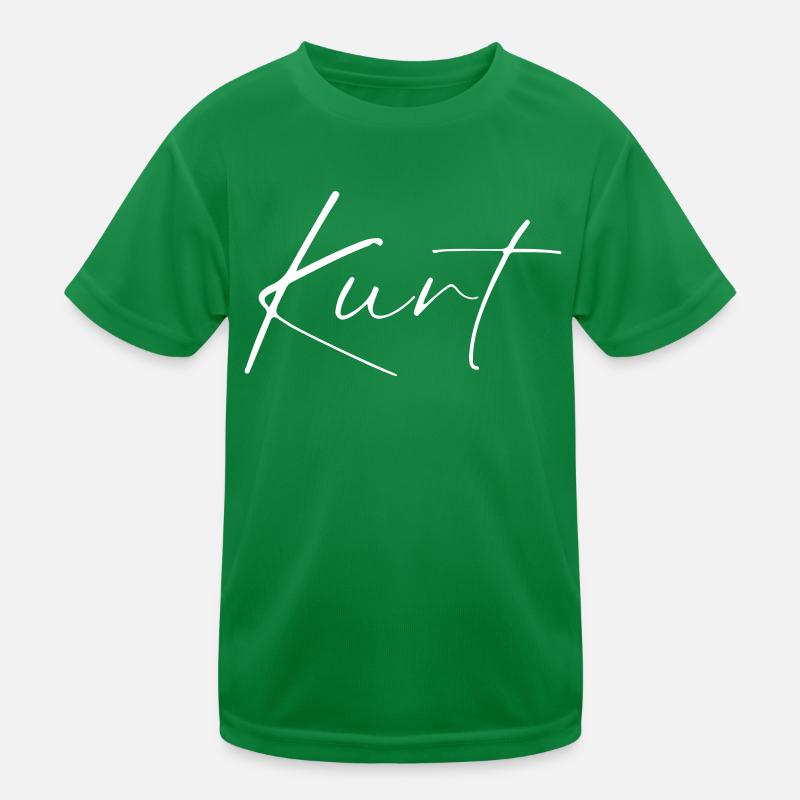Kurt Nom avec K Nom de garçon Garçon Naissance Bébé Garçon T-shirt sport Enfant