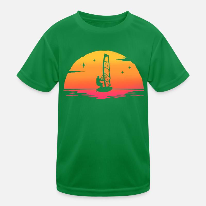 sunrise windsurf windsurfing T-shirt sport Enfant