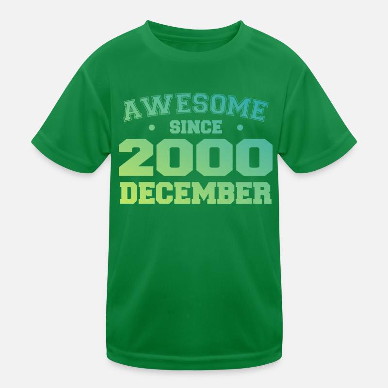 Anniversaire Décembre 2000 - Cadeau Decembre 2000 T-shirt sport Enfant