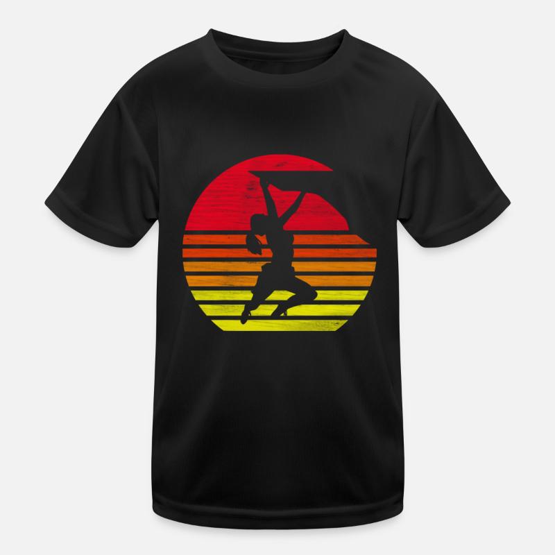 Kletterin Klettern Kletterer Retro Geschenk Kinder Funktions-T-Shirt