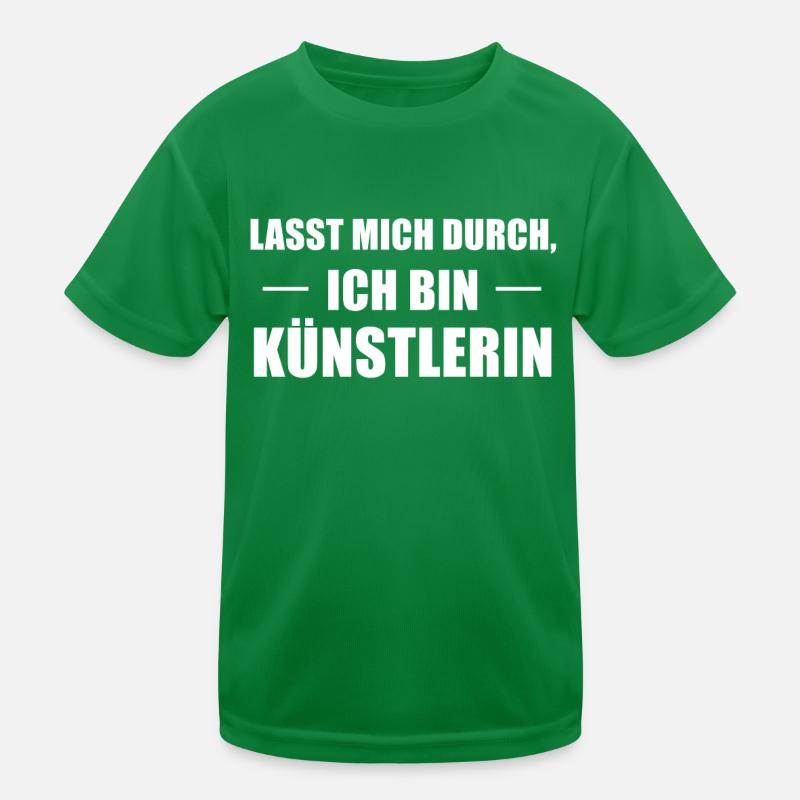 Ich Bin Künstlerin Beruf Spruch Geschenk Kinder Funktions-T-Shirt