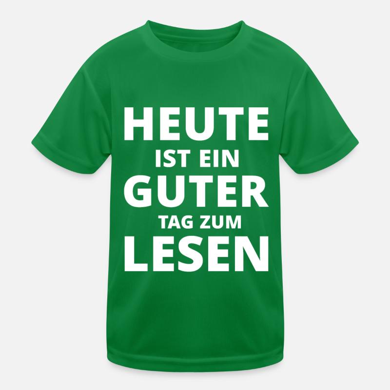Lesen Buch Bücher Spruch Geschenk Kinder Funktions-T-Shirt