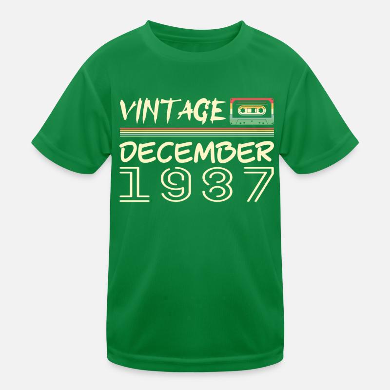 1987 Décembre 1987 Jubilé Décembre 1987 T-shirt sport Enfant