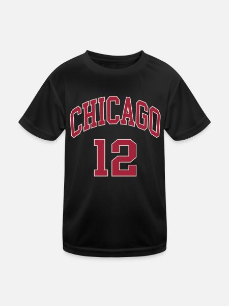 Chicago 12 - Kids Functional T-Shirt - black - Front