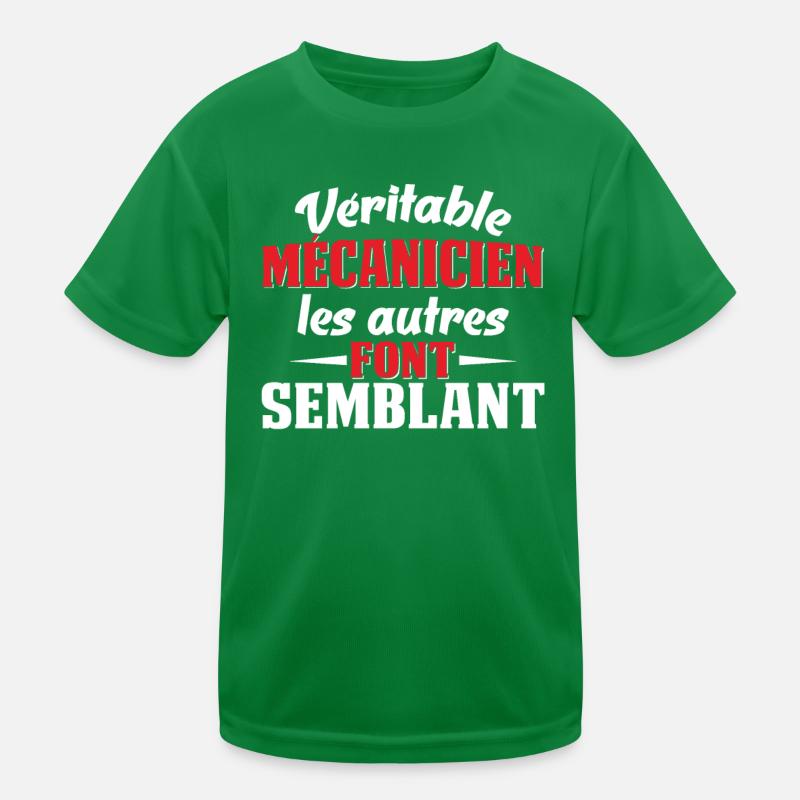 Real mechanic Others pretend Kids Functional T-Shirt