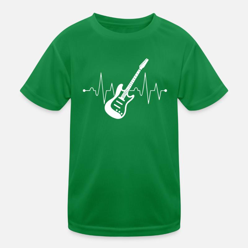 Die Herzfrequenz eines Gitarristen Kinder Funktions-T-Shirt