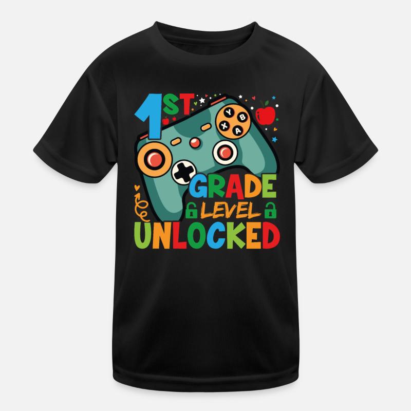 Level of the 1st year unlocked Kids Functional T-Shirt