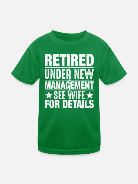 Pensionierung unter neuer Leitung - Kinder Funktions-T-Shirt - Kelly Green - Vorne