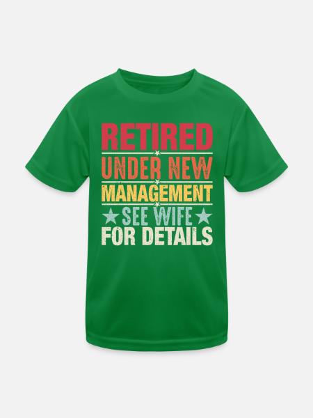 Pensionierung unter neuer Leitung - Kinder Funktions-T-Shirt - Kelly Green - Vorne