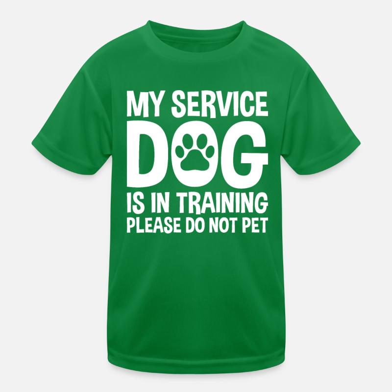 My service dog is in training Kids Functional T-Shirt