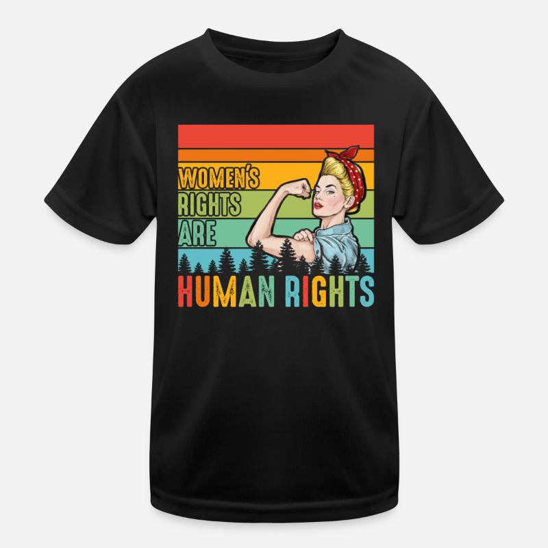 Women's rights are human rights Kids Functional T-Shirt