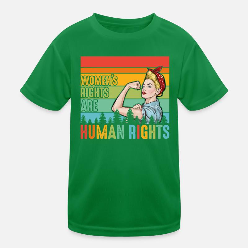 Women's rights are human rights Kids Functional T-Shirt