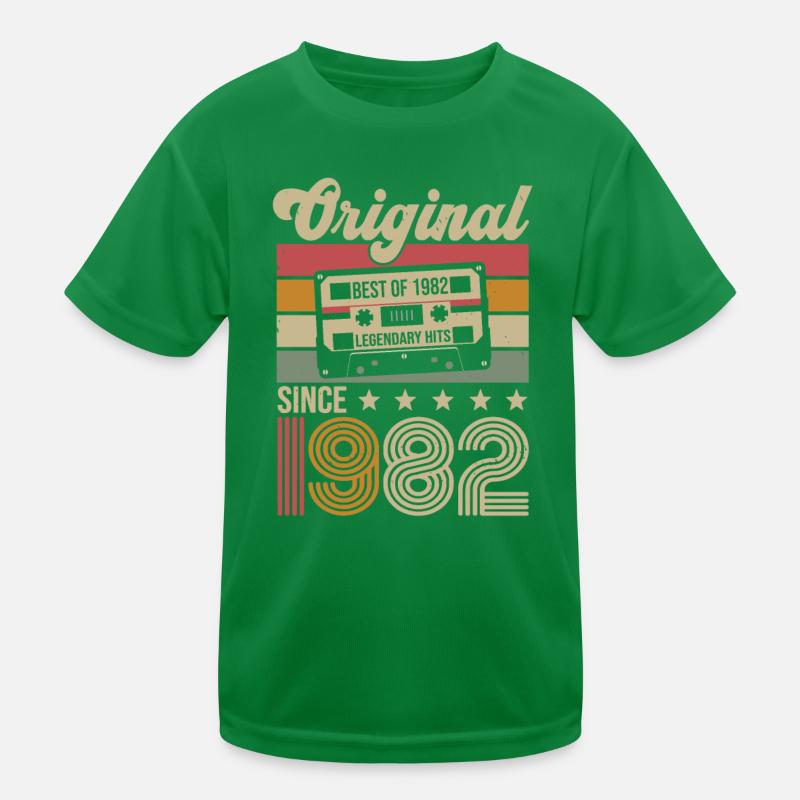 Vintage Birthday Original Gift Idea 1982 Kids Functional T-Shirt