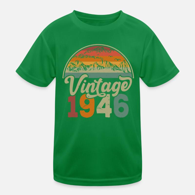 Jahrgang 1946 Kinder Funktions-T-Shirt