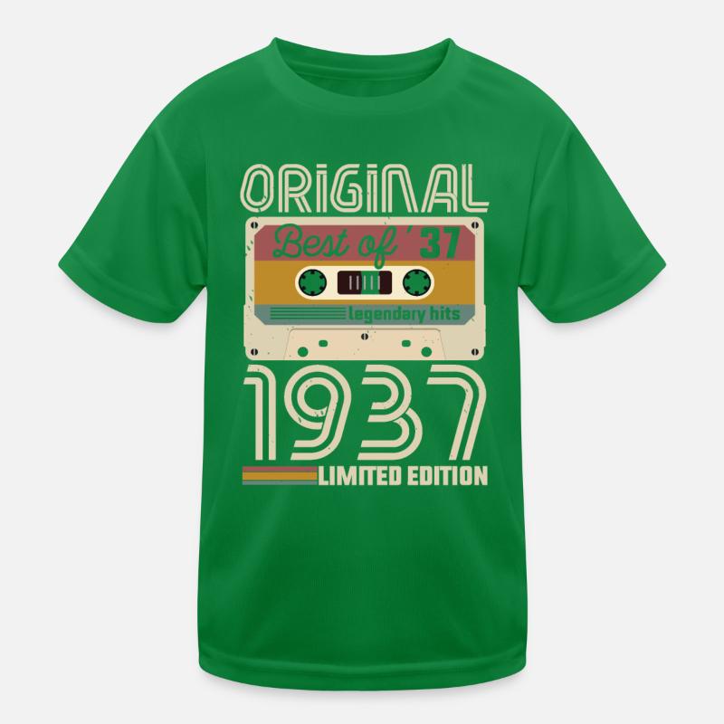 Vintage Geburtstag Original Geschenkidee 1937 Kinder Funktions-T-Shirt