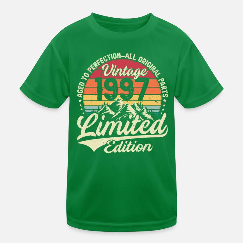Vintage Birthday Gift 1997 Limited Edition Kids Functional T-Shirt