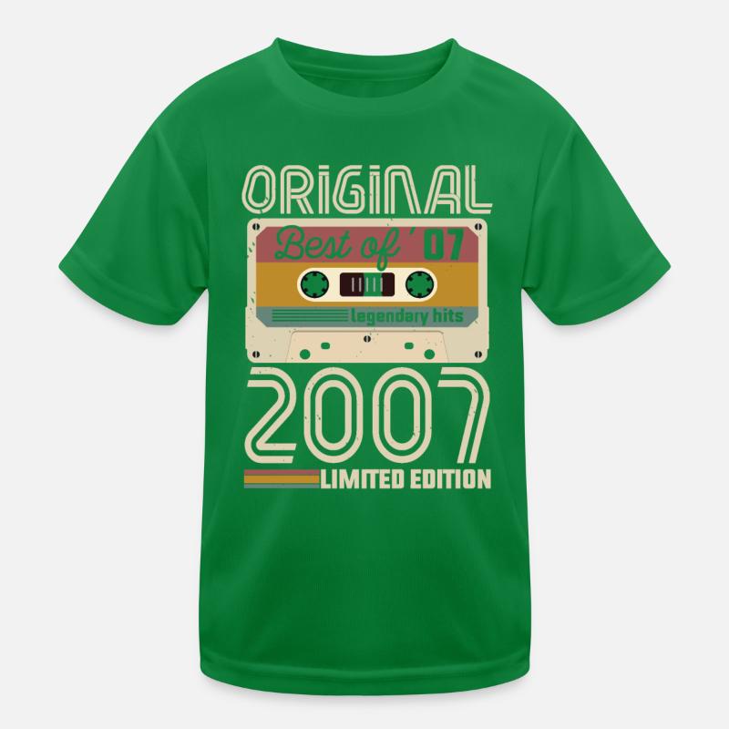 Vintage Geburtstag Original Geschenkidee 2007 Kinder Funktions-T-Shirt