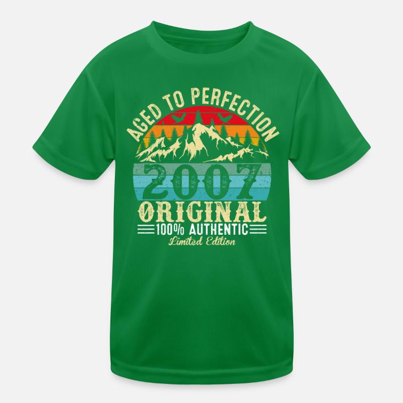 Perfekt gealtert 2007 Original Kinder Funktions-T-Shirt