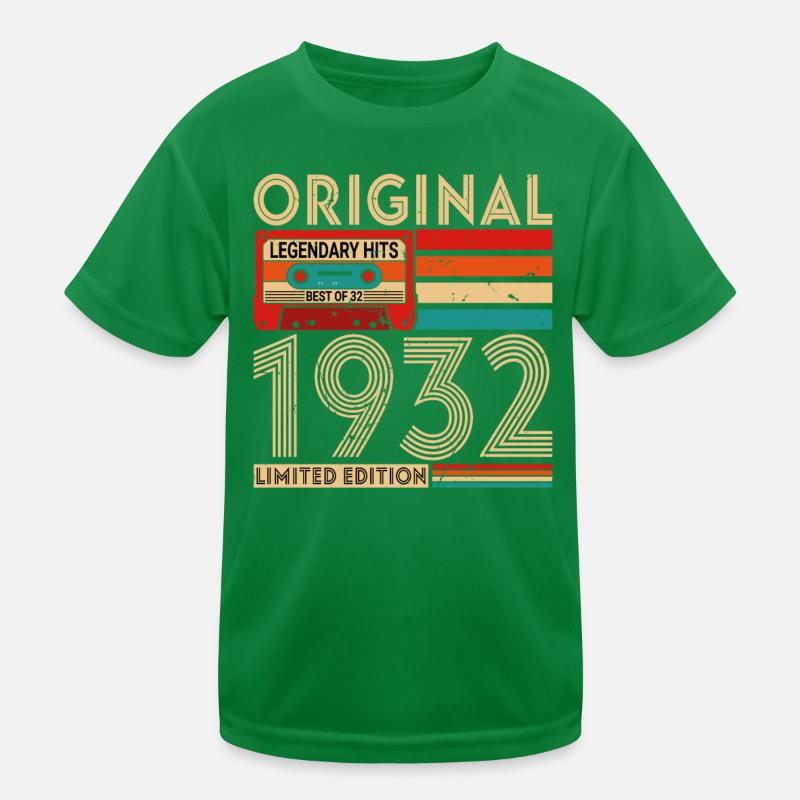 Original legendäre Hits Das Beste von 1932 Kinder Funktions-T-Shirt