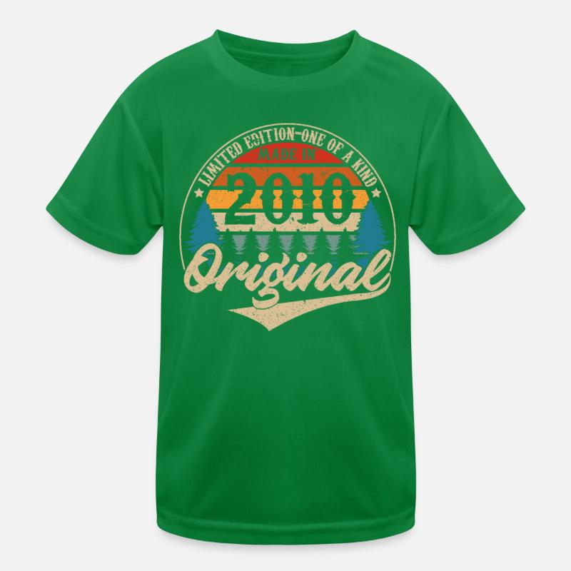 Original Vintage Geburtstag Geschenkidee 2010 Kinder Funktions-T-Shirt