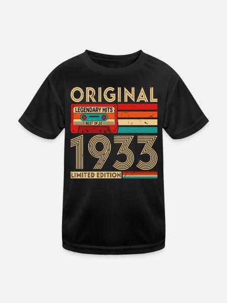 Original legendary hits The best of 1933 - Kids Functional T-Shirt - black - Front