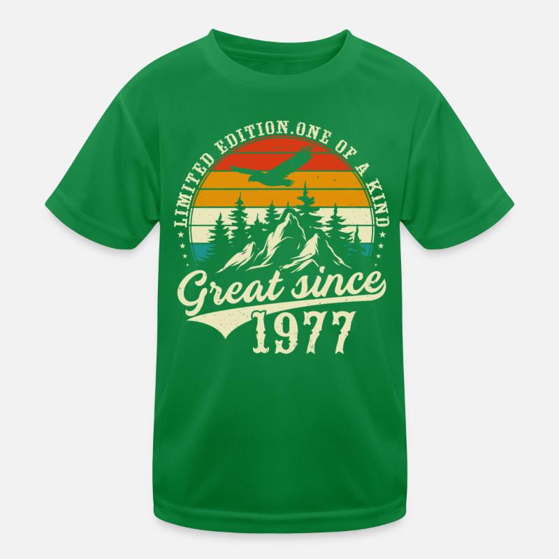 Einzigartig seit 1977 Kinder Funktions-T-Shirt