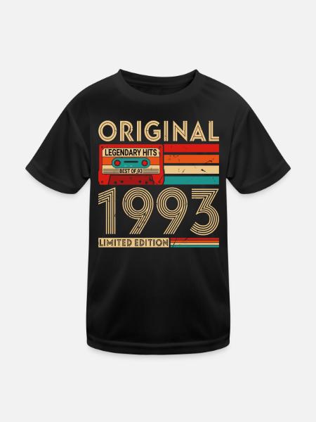 Original legendary hits Best of 1993 - Kids Functional T-Shirt - black - Front