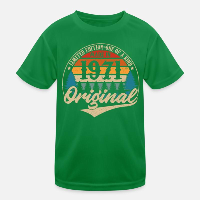 Made in 1971 Original Kids Functional T-Shirt
