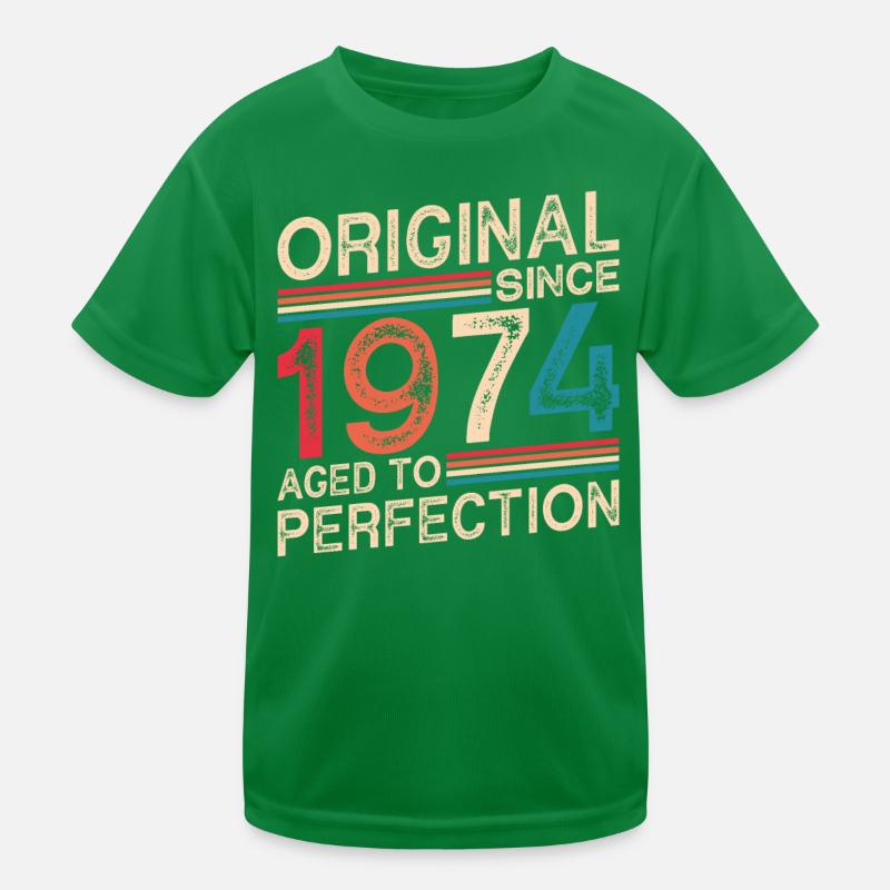 Original Since 1974 Aged To Perfection Kids Functional T-Shirt