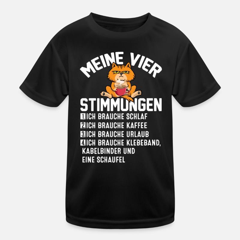 Meine Vier Stimmungen Kinder Funktions-T-Shirt