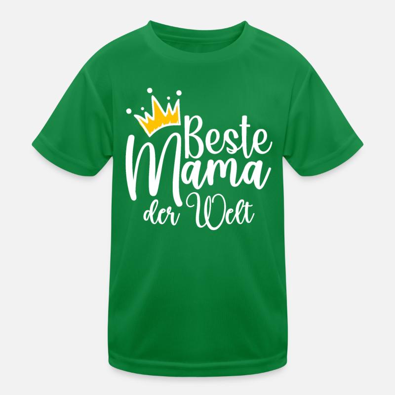 Beste Mama Der Welt Kinder Funktions-T-Shirt