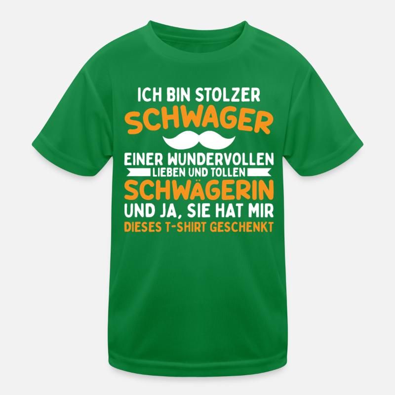 Stolzer Schwager Kinder Funktions-T-Shirt