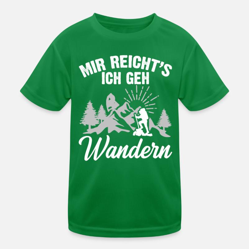 Mir Reichts Ich Geh Wandern Kinder Funktions-T-Shirt