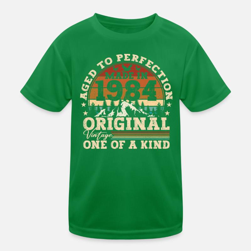 Né en 1984 Vintage Birthday Retro Gift T-shirt sport Enfant