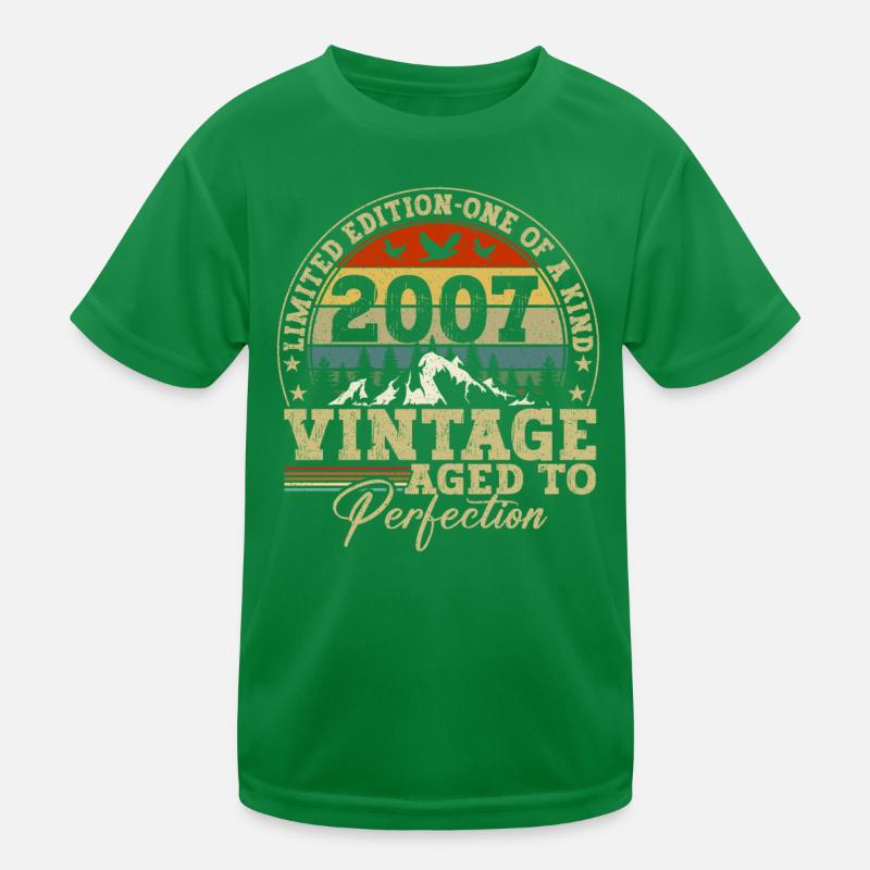 I am born in 2007 Kids Functional T-Shirt