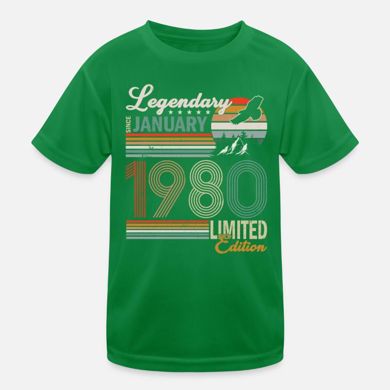 Januar 1980 Kinder Funktions-T-Shirt
