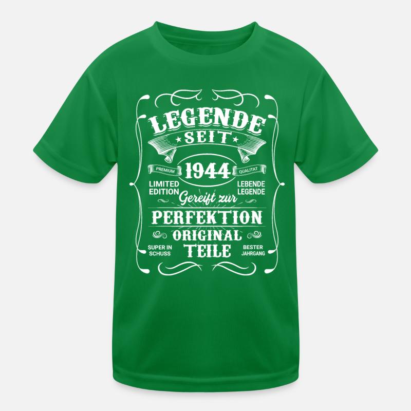 Geboren 1944. Klassisches 77. Geburtstagsgeschenk Kinder Funktions-T-Shirt