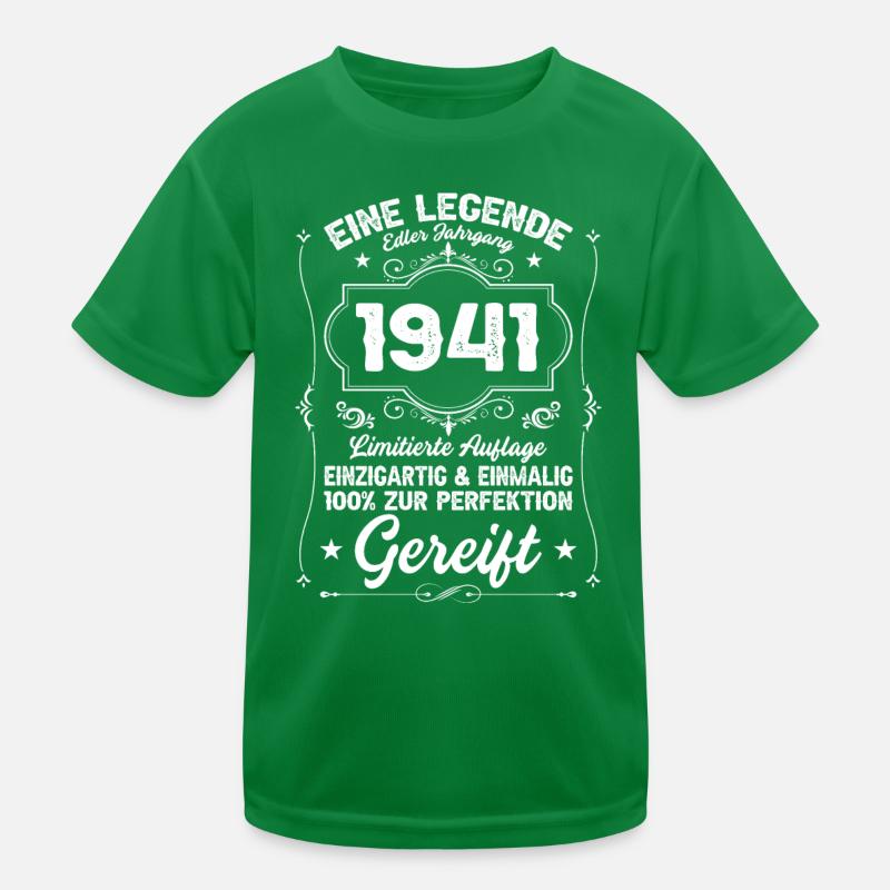 Vintage 1941 Geburtstag Oma Opa Kinder Funktions-T-Shirt