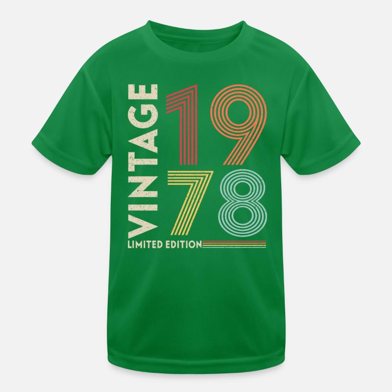1978 Birthday Present Kids Functional T-Shirt