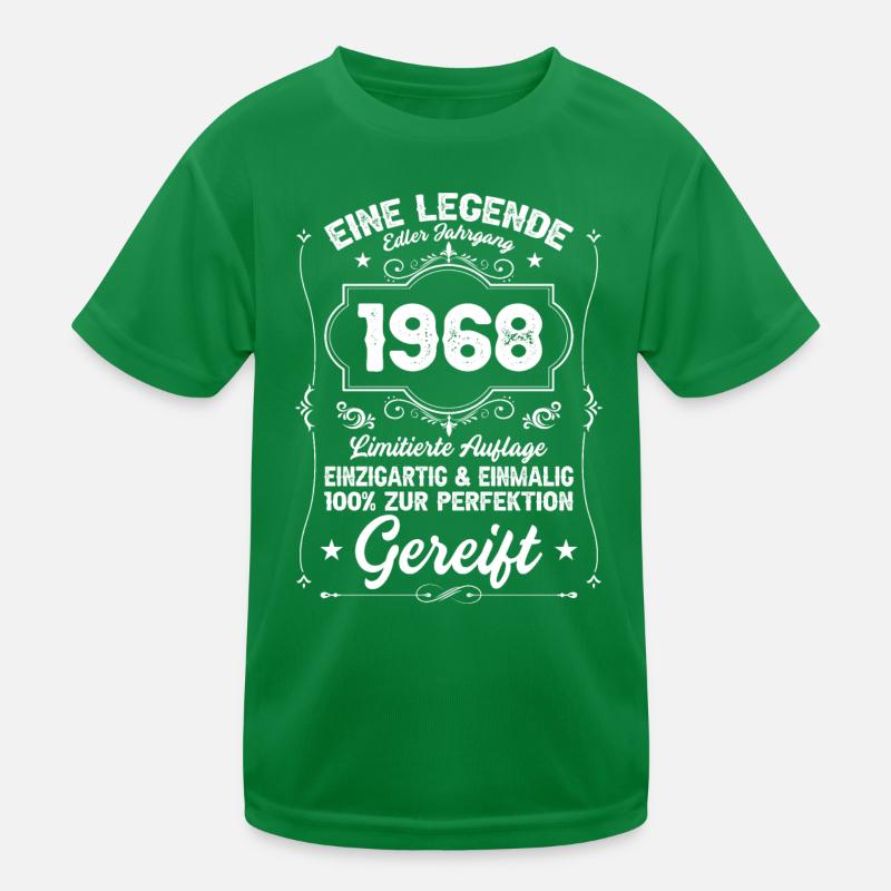 1968 Geboren Geburtstag Oldtimer Kinder Funktions-T-Shirt