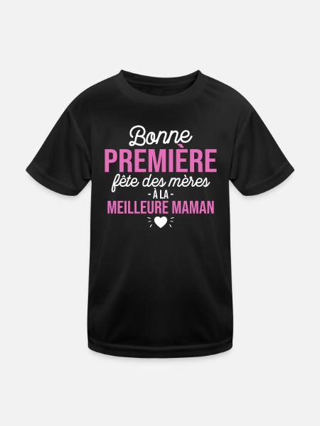 Body Bébé Meilleure Maman - T-shirt sport Enfant - noir - Devant