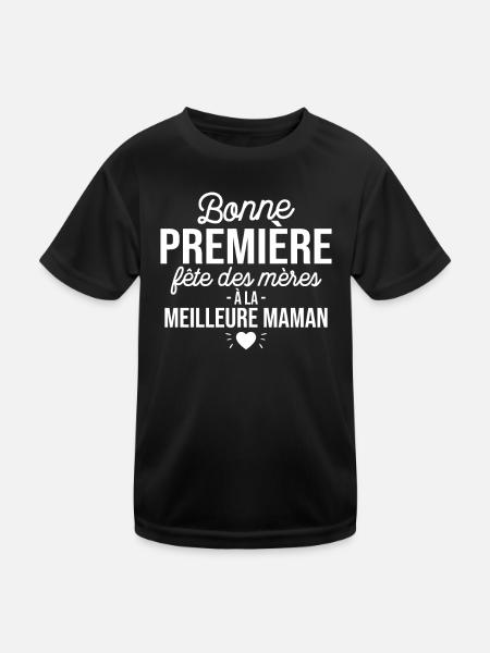 Body Bébé Meilleure Maman - T-shirt sport Enfant - noir - Devant